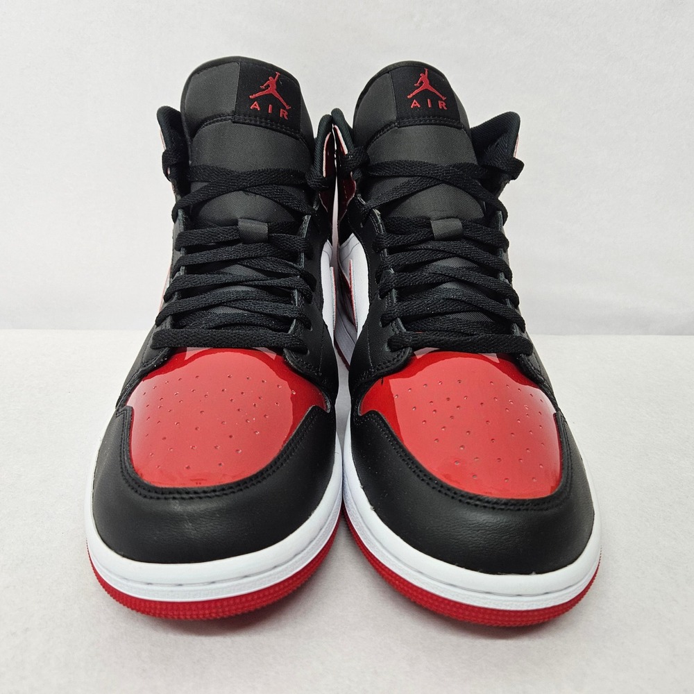 Nike Men's Air Jordan 1 Mid SE Basketball Shoes HV4091-006 Black Red White Sz 11 - Picture 5 of 11